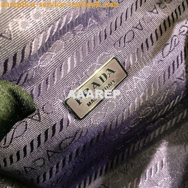 Replica Prada Padded Nappa Leather Handbag 1BA315 Violet 12