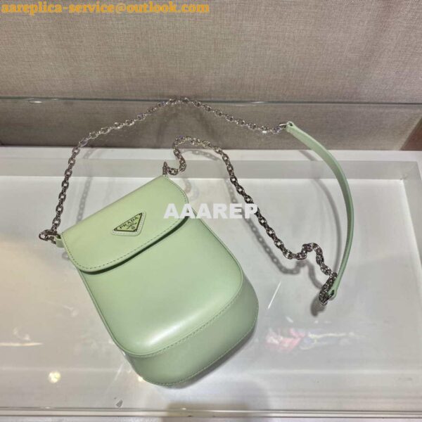 Replica Prada 1BH185 Mini Cleo BRUSHED Leather Green 4