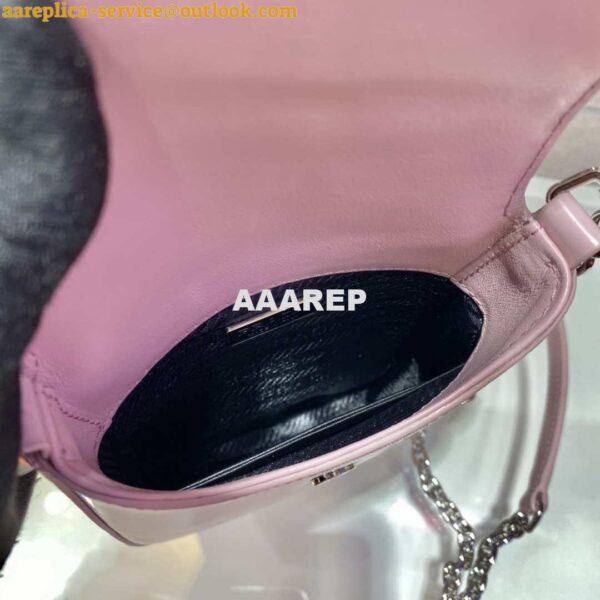 Replica Prada 1BH185 Mini Cleo BRUSHED Leather Pink 9