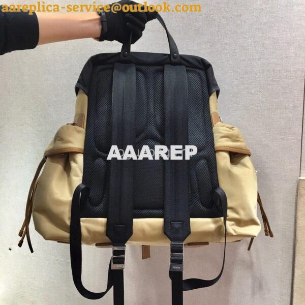 Replica Prada 2VZ074 Nylon Backpack Bag in Brown 6