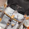 Replica Prada 2VZ074 Nylon Backpack Bag in Brown