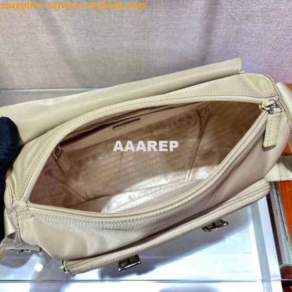 Replica Prada Medium Nylon Shoulder Bag 1BD671 Apricot 9