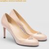 Replica Prada Pumps 95mm in White Patent Leather 2