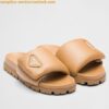 Replica Prada Slides In Black Soft Padded Nappa Leather