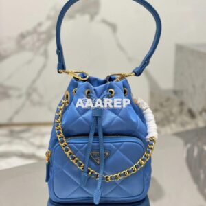 Replica Prada Re-Edition 1995 Chaîne Re-Nylon shoulder bag 1BH038 Blue