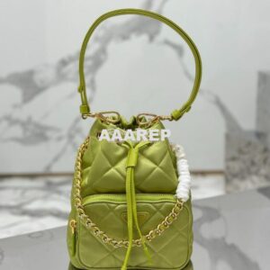 Replica Prada Re-Edition 1995 Chaîne Re-Nylon shoulder bag 1BH038 Kiwi