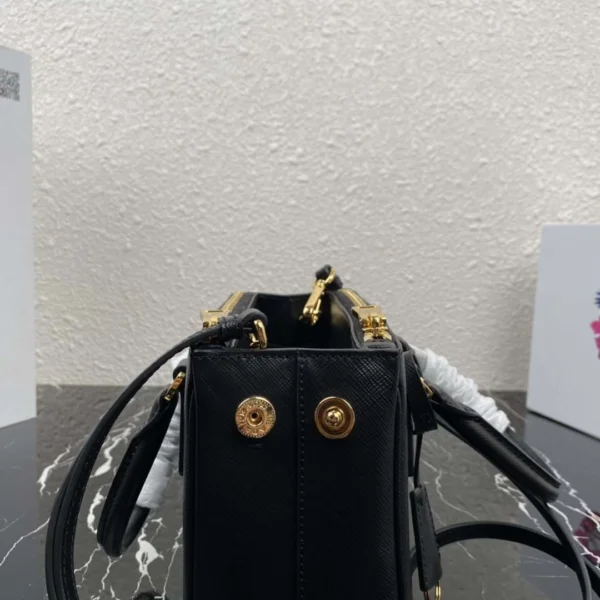 Replica Prada 1BA906 Prada Galleria Saffiano leather mini-bag Black 8