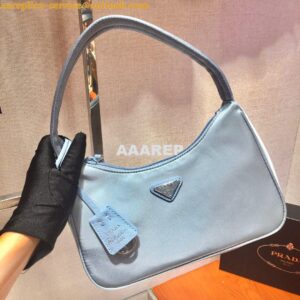 Replica Prada Re-Edition 2000 Nylon Mini-Bag 1NE515 Ash Blue 2