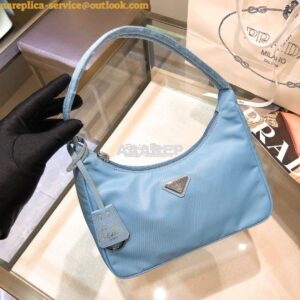 Replica Prada Re-Edition 2000 Nylon Mini-Bag 1NE515 Astral Blue 2