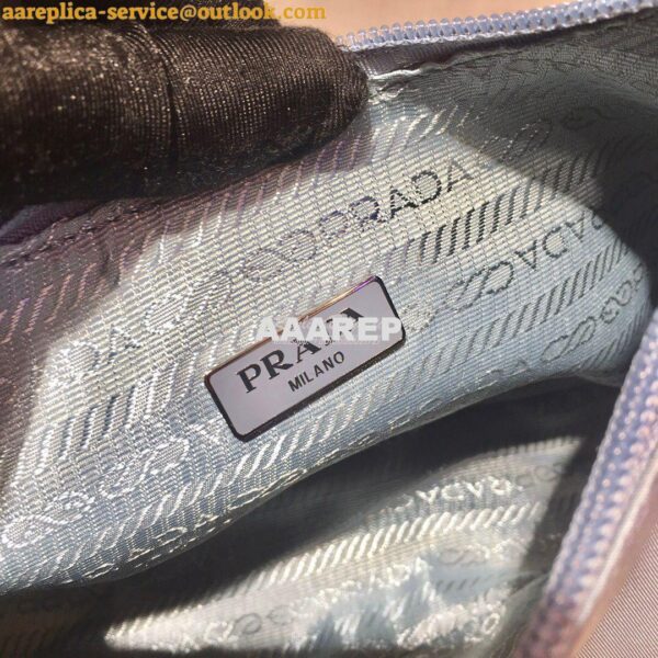 Replica Prada Re-Edition 2000 Nylon Mini-Bag 1NE515 Ash Blue 10