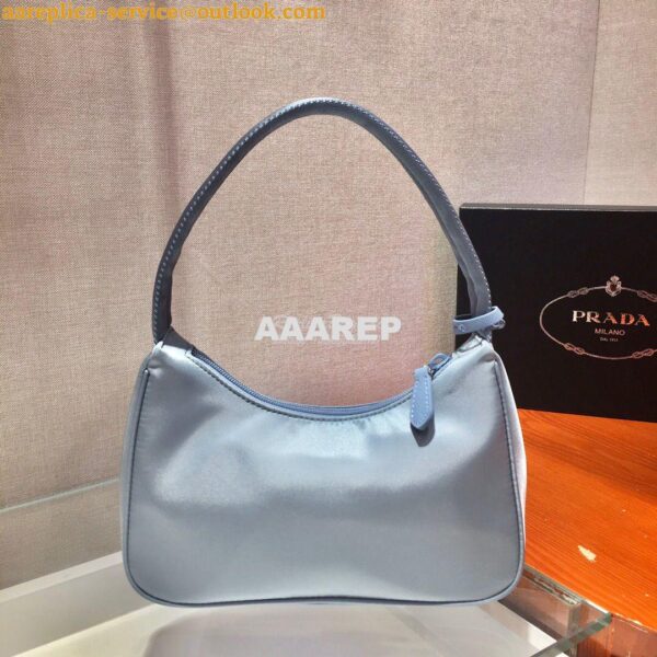 Replica Prada Re-Edition 2000 Nylon Mini-Bag 1NE515 Ash Blue 11