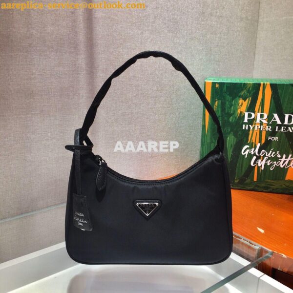 Replica Prada Re-Edition 2000 Nylon Mini-Bag 1NE515 Black 5