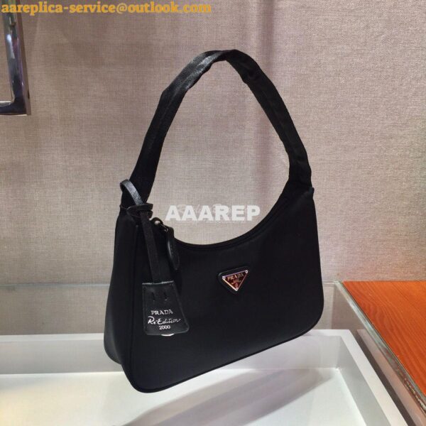 Replica Prada Re-Edition 2000 Nylon Mini-Bag 1NE515 Black 7