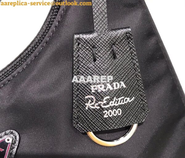 Replica Prada Re-Edition 2000 Nylon Mini-Bag 1NE515 Black 10