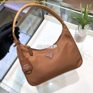 Replica Prada Re-Edition 2000 Nylon Mini-Bag 1NE515 Brown