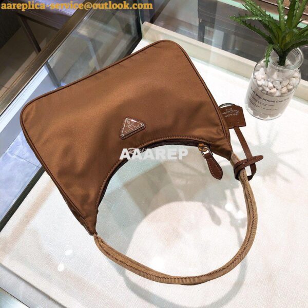 Replica Prada Re-Edition 2000 Nylon Mini-Bag 1NE515 Brown 5