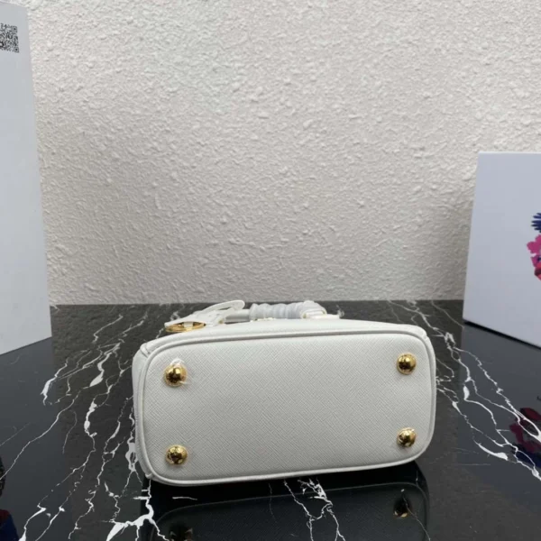 Replica Prada 1BA906 Prada Galleria Saffiano leather mini-bag White 4