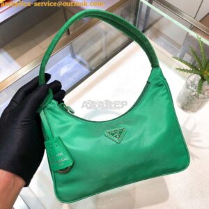 Replica Prada Re-Edition 2000 Nylon Mini-Bag 1NE515 Green