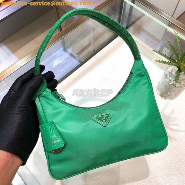 Replica Prada Re-Edition 2000 Nylon Mini-Bag 1NE515 Green 3