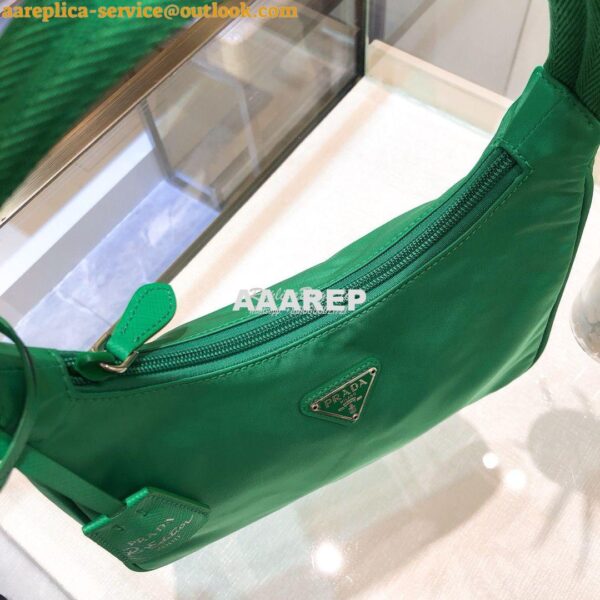 Replica Prada Re-Edition 2000 Nylon Mini-Bag 1NE515 Green 5