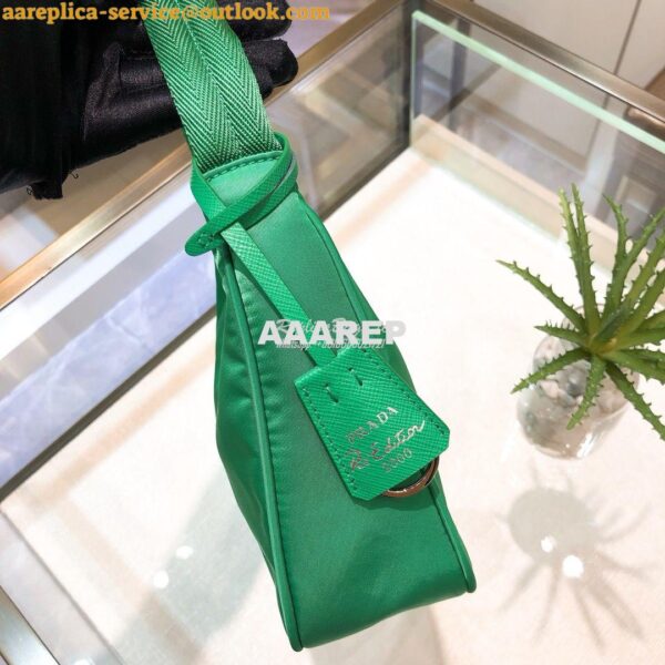 Replica Prada Re-Edition 2000 Nylon Mini-Bag 1NE515 Green 6