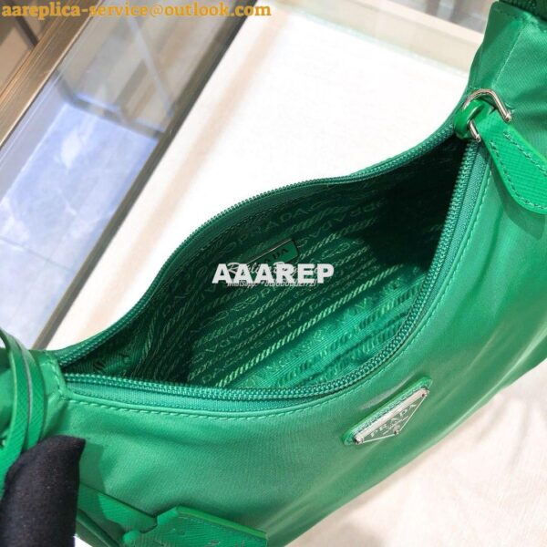 Replica Prada Re-Edition 2000 Nylon Mini-Bag 1NE515 Green 8