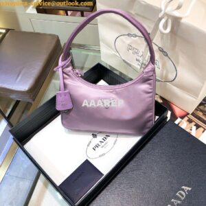 Replica Prada Re-Edition 2000 Nylon Mini-Bag 1NE515 Lavender 2