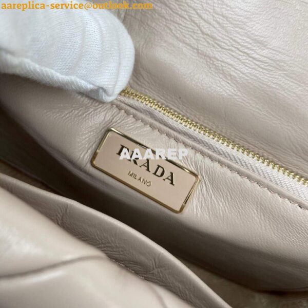 Replica Prada 1BD291 Prada System nappa leather patchwork bag Apricot 10