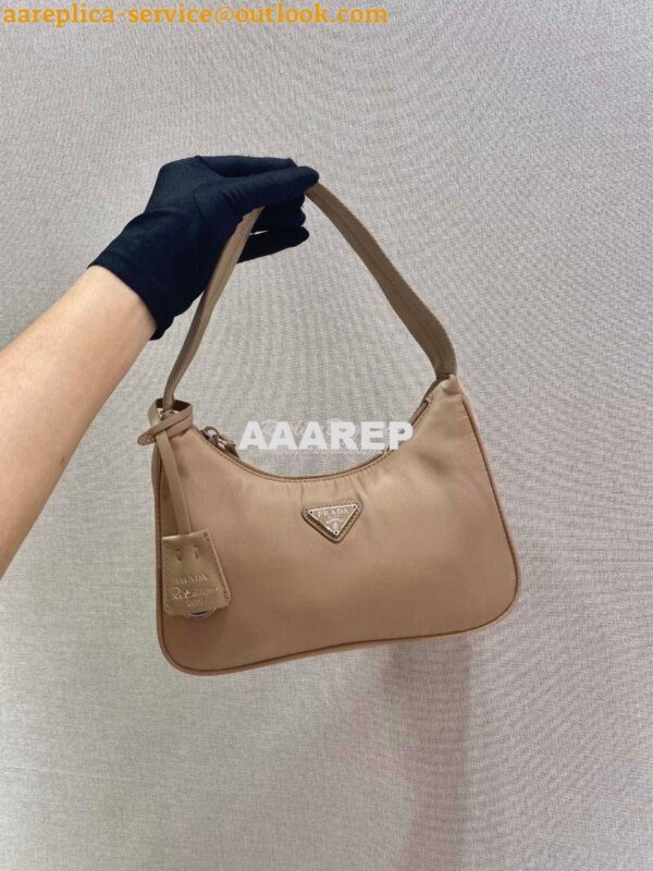 Replica Prada Re-Edition 2000 Nylon Mini-Bag 1NE515 Nude 4