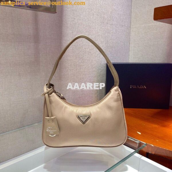 Replica Prada Re-Edition 2000 Nylon Mini-Bag 1NE515 Nude 5