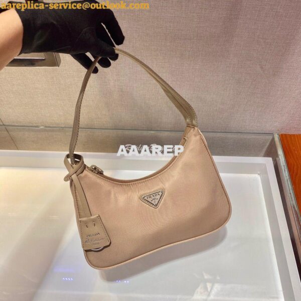 Replica Prada Re-Edition 2000 Nylon Mini-Bag 1NE515 Nude 6