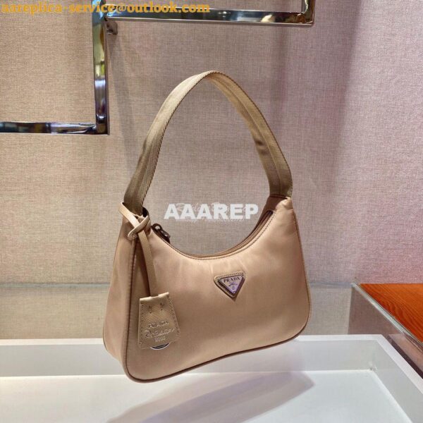 Replica Prada Re-Edition 2000 Nylon Mini-Bag 1NE515 Nude 7