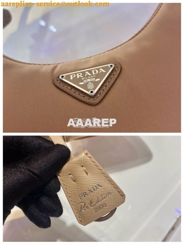 Replica Prada Re-Edition 2000 Nylon Mini-Bag 1NE515 Nude 9