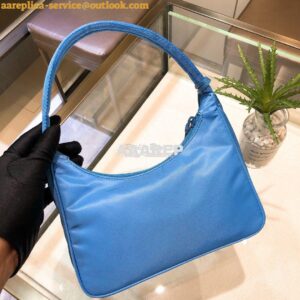 Replica Prada Re-Edition 2000 Nylon Mini-Bag 1NE515 Periwinkle Blue 2