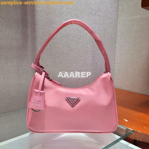 Replica Prada Re-Edition 2000 Nylon Mini-Bag 1NE515 Pink 3