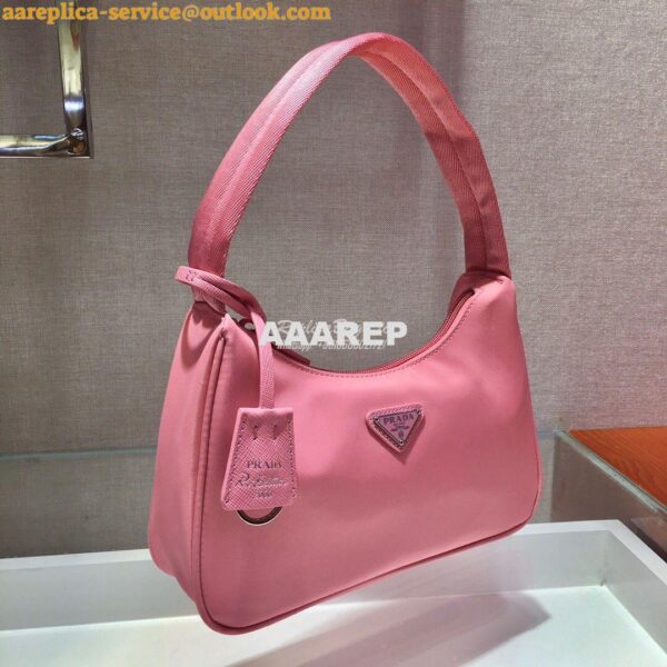 Replica Prada Re-Edition 2000 Nylon Mini-Bag 1NE515 Pink 5