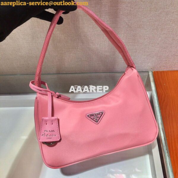 Replica Prada Re-Edition 2000 Nylon Mini-Bag 1NE515 Pink 6