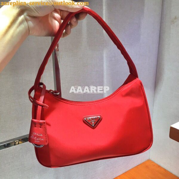 Replica Prada Re-Edition 2000 Nylon Mini-Bag 1NE515 Red 3