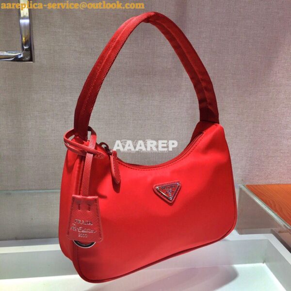 Replica Prada Re-Edition 2000 Nylon Mini-Bag 1NE515 Red 5