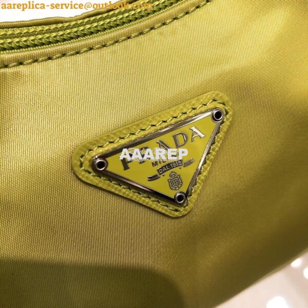 Replica Prada Re-Edition 2000 Nylon Mini-Bag 1NE515 Yellow 6