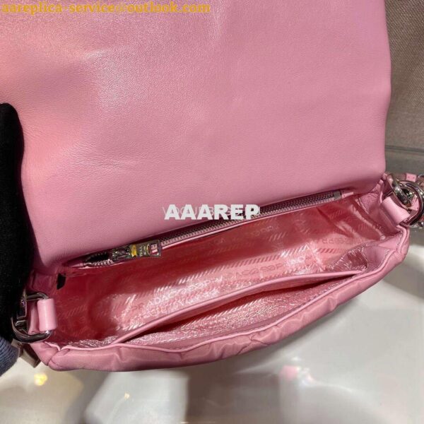 Replica Prada 1BD292 Prada Three In One Nylon Shoulder Bag Pink 8