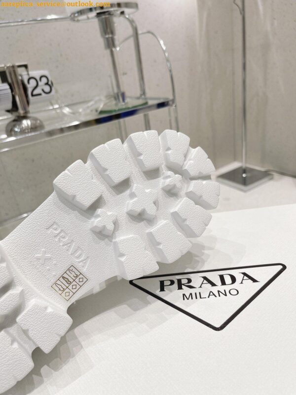 Replica Prada Foam Sandals in White Rubber 9