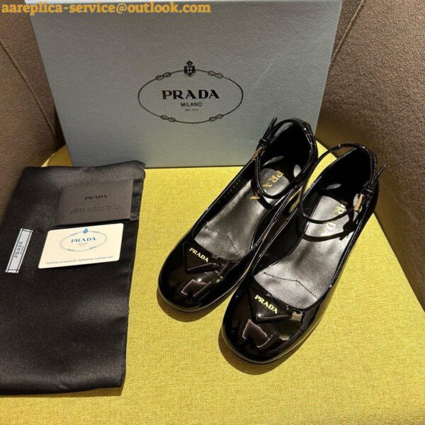 Replica Prada Monolith Padded Sandals In Black Nappa Leather 35