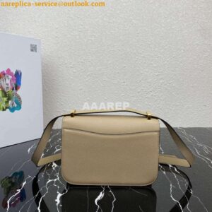 Replica Prada 1BD320 Prada Emblème Saffiano Shoulder Bag Tan