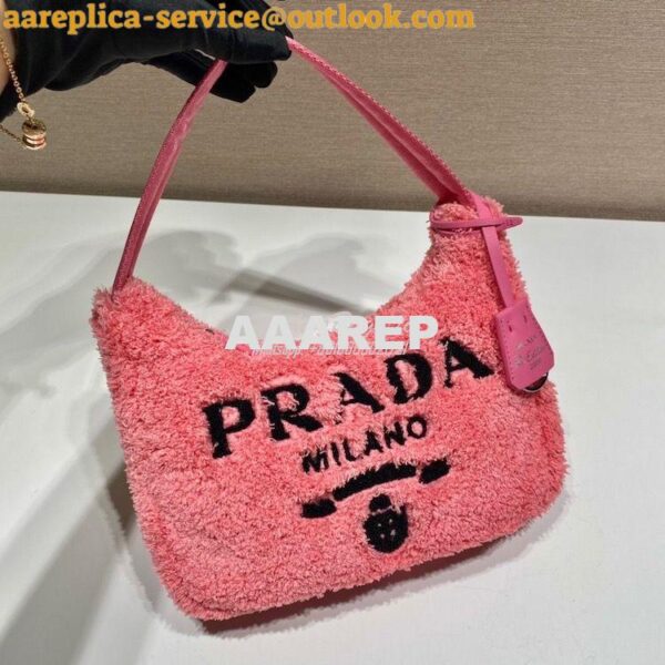 Replica Prada Re-edition 2000 Terry Mini-bag 1NE515 Pink 5