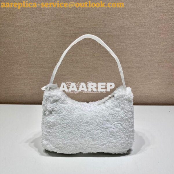 Replica Prada Re-edition 2000 Terry Mini-bag 1NE515 White 12