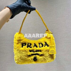 Replica Prada Re-edition 2000 Terry Mini-bag 1NE515 Yellow