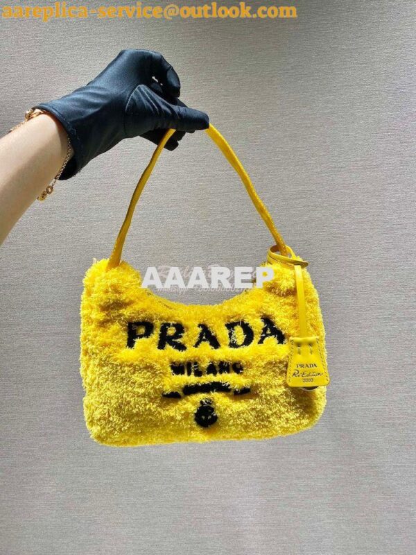 Replica Prada Re-edition 2000 Terry Mini-bag 1NE515 Yellow 3