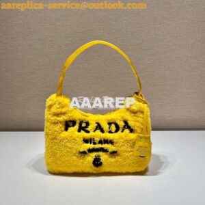 Replica Prada Re-edition 2000 Terry Mini-bag 1NE515 Yellow 2