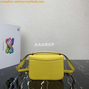 Replica Prada 1BD320 Prada Emblème Saffiano Shoulder Bag Yellow